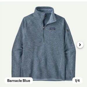 Patagonia Better Sweater® 1/4-Zip Fleece Pullover - Barnacle Blue